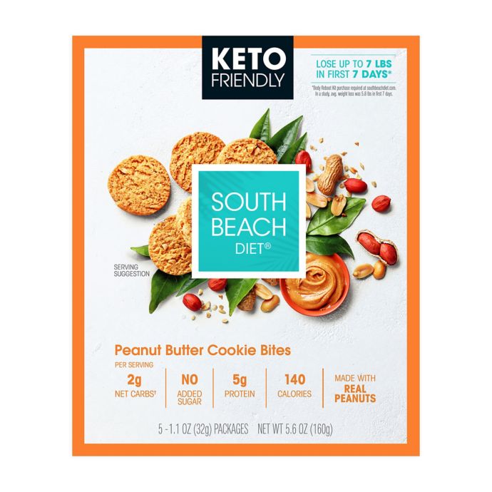South Beach Diet 5 Count Keto Friendly Peanut Butter Cookie Bites Bed Bath Beyond