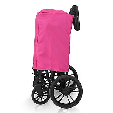 WonderFold Wagon X2 Double Stroller Wagon in Pink. View a larger version of this product image.