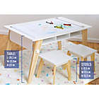 Alternate image 2 for Wildkin 3-Piece Arts &amp; Crafts Table &amp; Stools Set in White