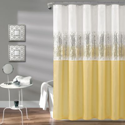 Black And Yellow Shower Curtain Bed, Yellow And Black Shower Curtains