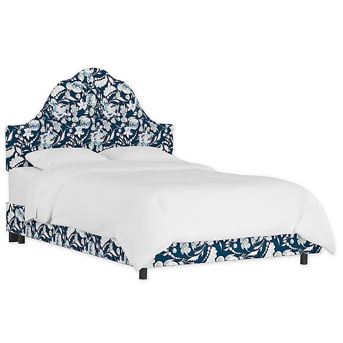 Global Caravan™ Upholstered Panel Bed in Floral Green | Bed Bath & Beyond