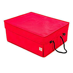 Santa's Bags Ribbon Storage Box in Red