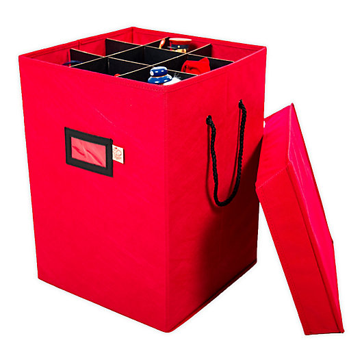 Alternate image 1 for Santa's Bags 17-Inch Nutcracker Storage Box in Red