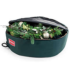 TreeKeeper™ Wreath Storage Bag with Direct Suspend in Green