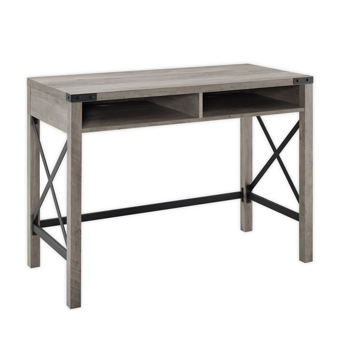 Forest Gate Englewood 42 Inch Desk In Grey Wash Bed Bath Beyond