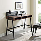 Alternate image 1 for Forest Gate Wheatland 42-Inch Modern Open Storage Writing Desk in Walnut