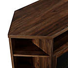 Alternate image 6 for Forest Gate&trade; 48-Inch Metal Mesh Corner TV Stand in Dark Walnut