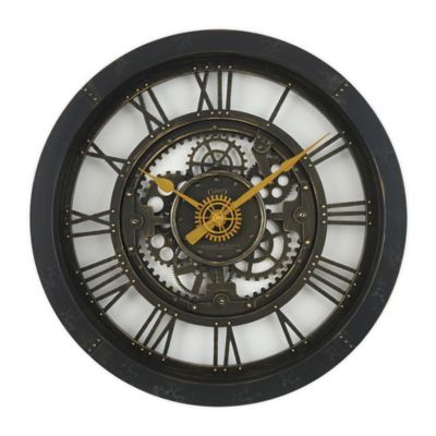 Sterling & Noble&trade; 24-Inch Antique Gear Wall Clock