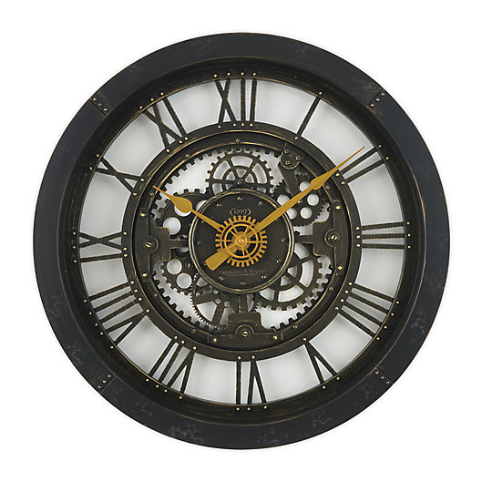 Alternate image 1 for Sterling & Noble™ 24-Inch Antique Gear Wall Clock