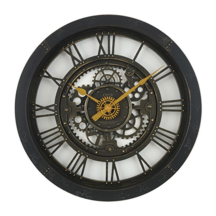 Sterling & Noble™ 24-Inch Antique Gear Wall Clock | Bed Bath and Beyond ...