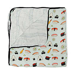Loulou Lollipop Sushi Deluxe Muslin Baby Quilt