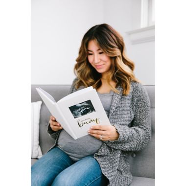 Pearhead&reg; "My Little Bump" Pregnancy Journal in White. View a larger version of this product image.