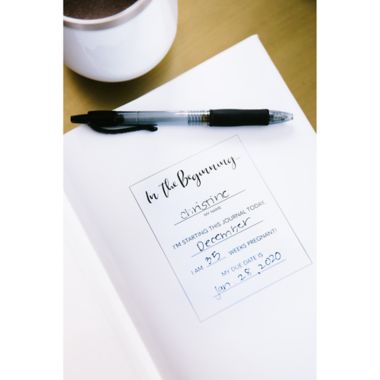 Pearhead&reg; "My Little Bump" Pregnancy Journal in White. View a larger version of this product image.