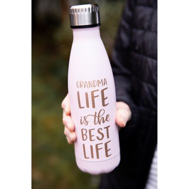 Pearhead&reg; 16 oz. Grandma Life Water Bottle in Pink. View a larger version of this product image.