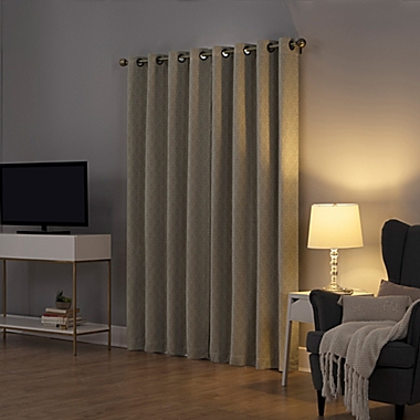 Sun Zero&reg; Maritza 84-Inch Theater Grade Extreme Blackout Panel in Linen (Single). View a larger version of this product image.