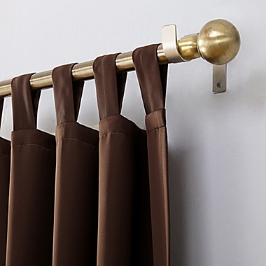 Sun Zero&reg; Mariah Tab Top Curtain Panel 40x63, Chocolate. View a larger version of this product image.