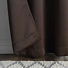 Alternate image 2 for Sun Zero&reg; Mariah Tab Top Curtain Panel 40x63, Chocolate