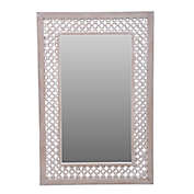 Global Caravan&trade; Carved 35.75-Inch x 23.75-Inch Wall Mirror in White