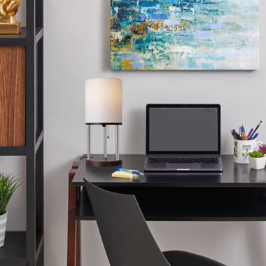 Adesso Qi Shelf Charging Table Lamp. View a larger version of this product image.