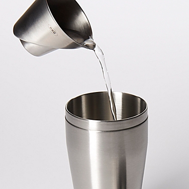 OXO Good Grips&reg; Stainless Steel Mini Angled Measuring Cup. View a larger version of this product image.