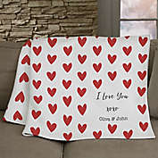 Cupid Love Personalized 50-Inch x 60-Inch Sweatshirt Blanket