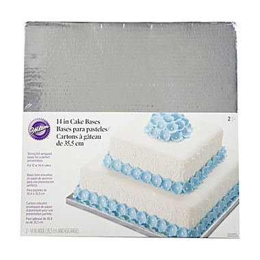 Wilton&reg; 14-Inch Square Cake Platters (Set of 2). View a larger version of this product image.