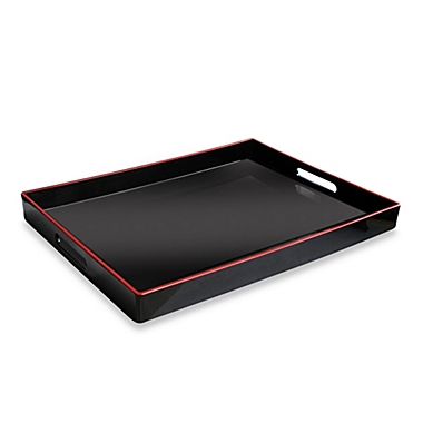 Rectangular Serving Tray in Black. View a larger version of this product image.
