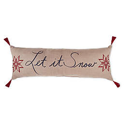 Bee & Willow™ "Let It Snow" Oblong Throw Pillow in Natural