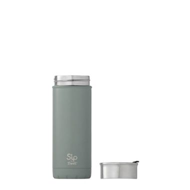 S'ip by S'well&trade; 16 oz. Stainless Steel Travel Mug in Grey. View a larger version of this product image.