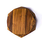 Alternate image 1 for Edge Of Belgravia&reg; Teak Star Hexagonal Small Wood Cutting Board