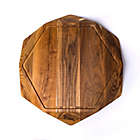 Alternate image 1 for Edge Of Belgravia&reg; Teak Star Hexagonal X-Large Wood Cutting Board with Juice Trench