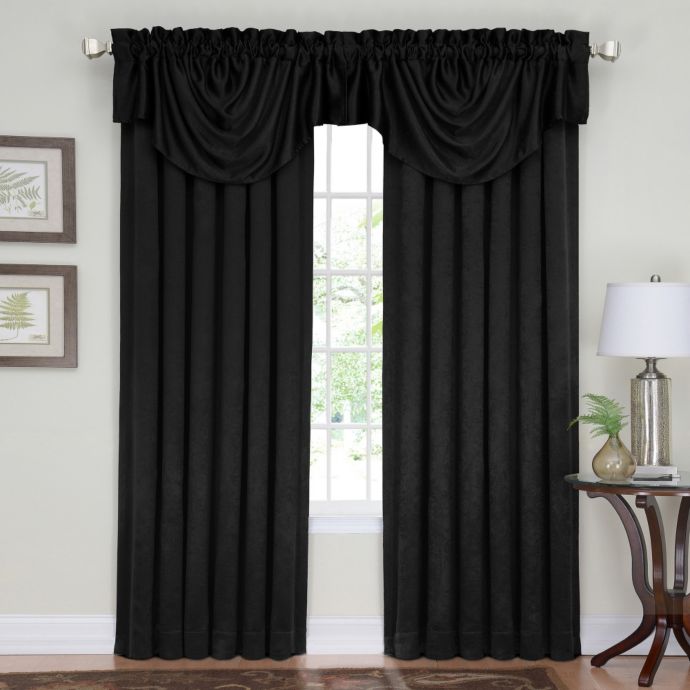 Insola Eden Blackout Rod Pocket/Back Tab Window Curtain Panels and