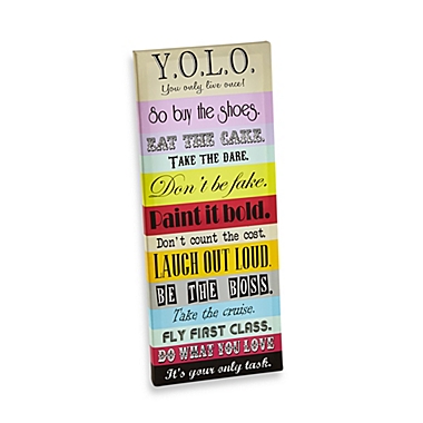 YOLO Rainbow Wall Art. View a larger version of this product image.