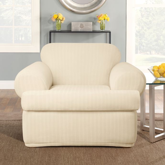 slipcovers wingback chair 2 piece t cushion