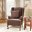Alternate image 0 for Sure Fit&reg; Stretch Pinstripe Wingback Chair Slipcover