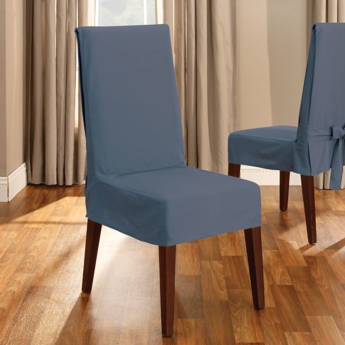 Sure Fit® Duck Supreme Cotton Short Dining Room Chair ...