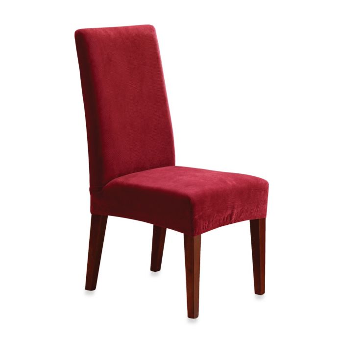 Sure Fit® Stretch Pique Short Dining Room Chair Slipcover ...