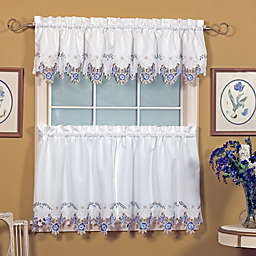 Today's Curtain Verona Kitchen Window Curtain Tier Pair, Valance and Swag Pair
