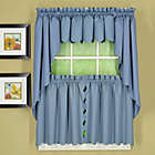Alternate image 2 for Today&#39;s Curtain Orleans Scalloped 2-Pack Window Curtain Swags in Blue