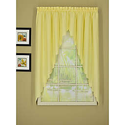 Today's Curtain® Orleans 2-Pack Scalloped Swag Window Valances in Buttercup