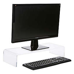 Mind Reader Acrylic Monitor Stand and Riser in Clear