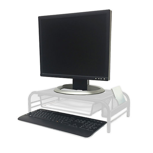 Desk, Laptop Mind Reader Monitor Stand Riser with Drawer Storage for Computer 