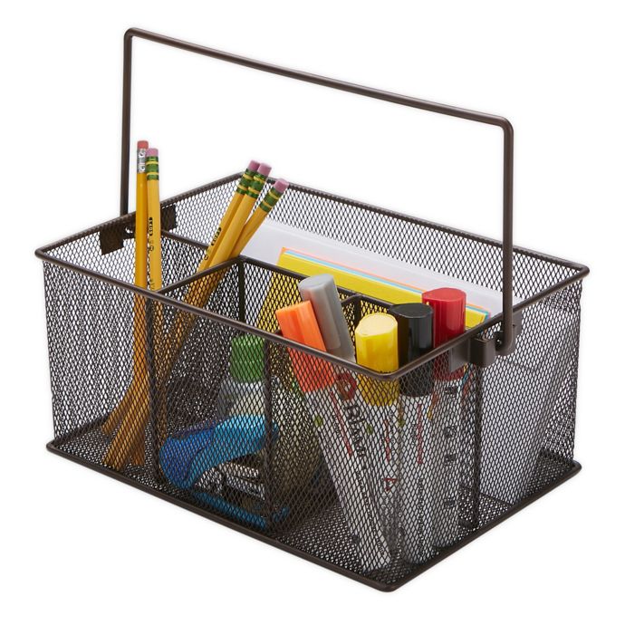 Mind Reader Mesh Desk Organizer Basket/Utensil Caddy Bed Bath and