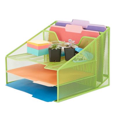 Mind Reader 5 Compartment Desktop Document and Letter Tray