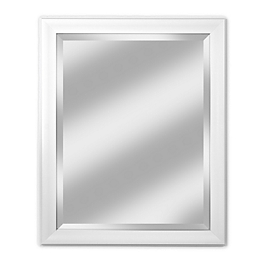 Alpine Art & Mirror Lakeside White Rectangular Beveled Wall Mirror. View a larger version of this product image.