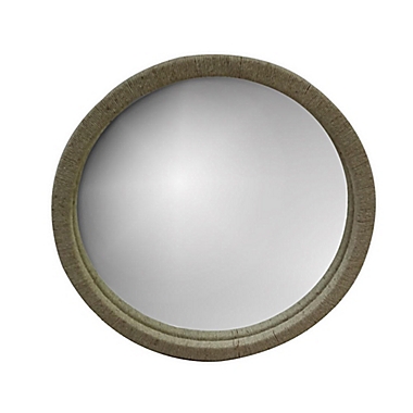Global Caravan&trade; 30-Inch Round Raffia Wall Mirror in Natural. View a larger version of this product image.