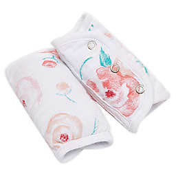 aden + anais™ essentials 2-Piece Muslin Strap Covers in Bloom Pink