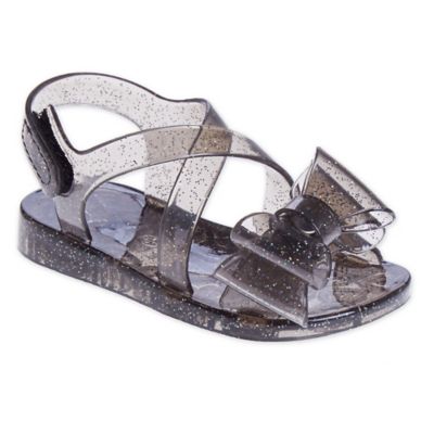 glitter jelly sandals