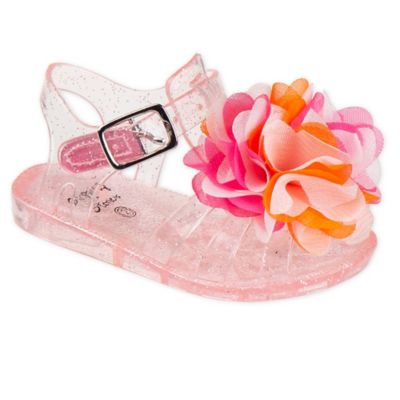 pink jelly sandals