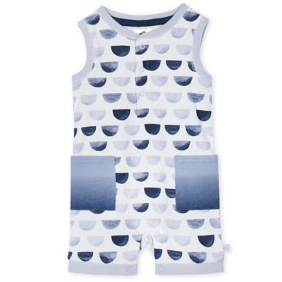 baby born romper blue